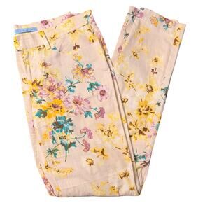 Antonio Melani Floral Slim Ankle Pants Women's Size 6 Summer Boho Southern Style